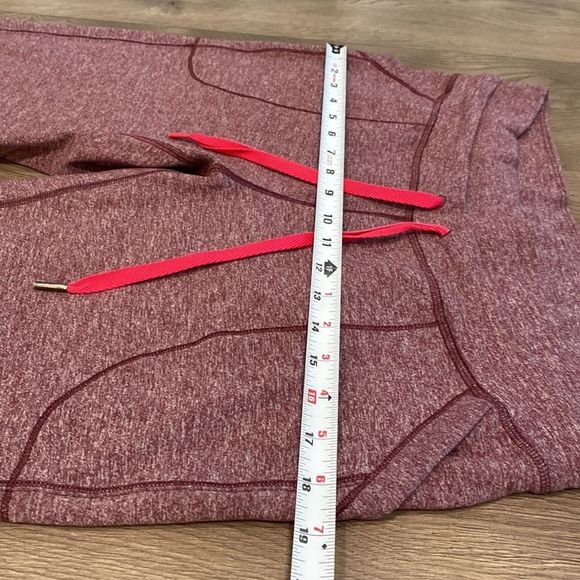 Lululemon Base Runner Jogger Heathered Bordeaux Drama Bon/Bon Sweatpants Size 10 - Picture 11 of 14